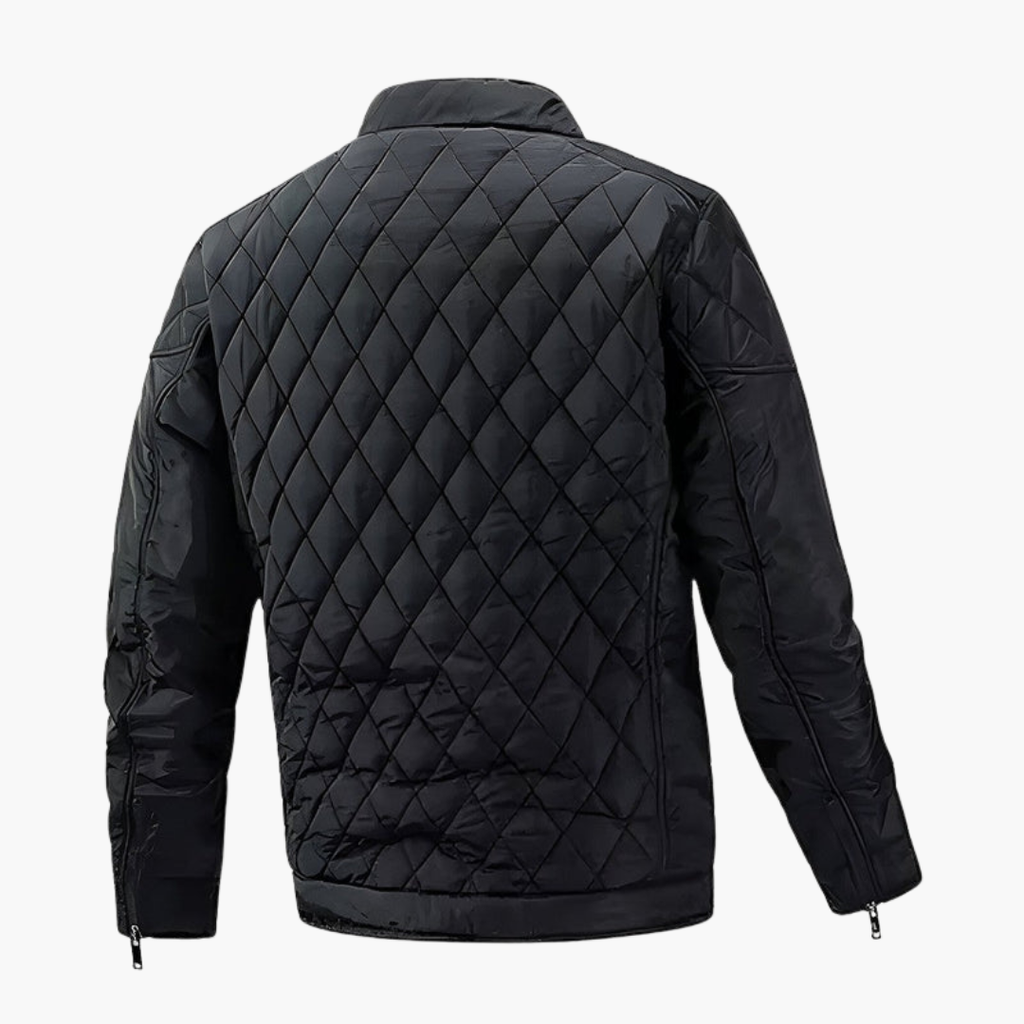 Men's Quilted Padded Zip Jacket