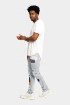 Bandana Patch Skinny Jeans