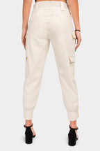 High Waist Cargo Pants with Belt