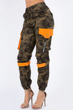 High Waist Utility Cargo Joggers
