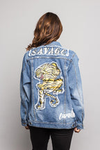 Good Times Savage Tiger Denim Jean Jacket