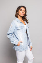 Good Times Savage Tiger Denim Jean Jacket
