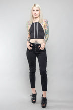 Buttoned Skinny Cargo Pants