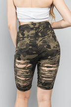 Double Sided Distressed Shorts
