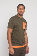 3D Buckled Pocket T-Shirt