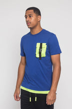 3D Buckled Pocket T-Shirt