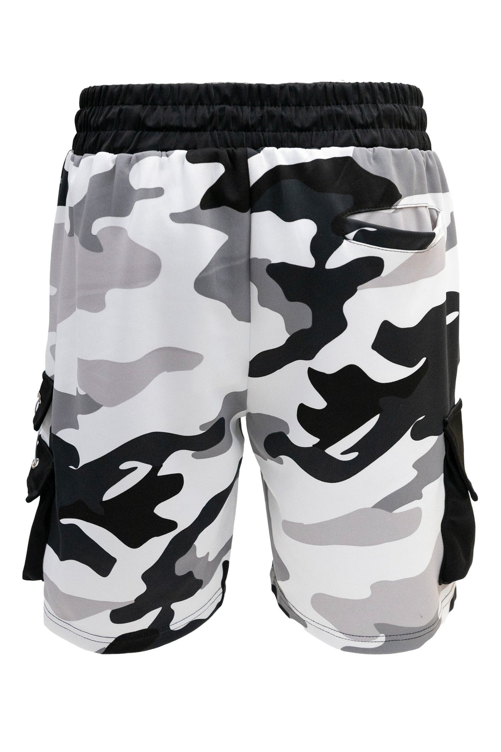 Men's Full Camo Sweat Cargo Shorts