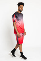 Gradient Ombre T-Shirt and Shorts Set