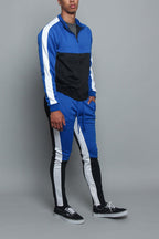Tri-Colored Track Suit Set