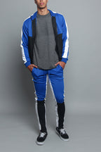 Tri-Colored Track Suit Set