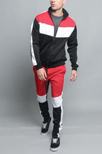 Tri Color Blocked Track Suit