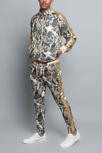 Royal Floral Tiger Track Suit