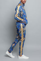 Royal Floral Tiger Track Suit
