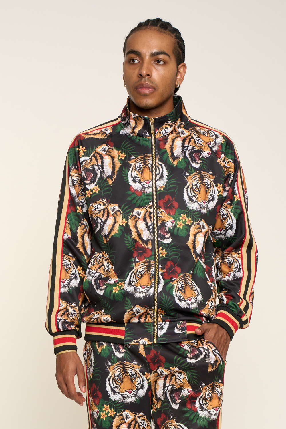 G Striped Tiger Track Suit Set