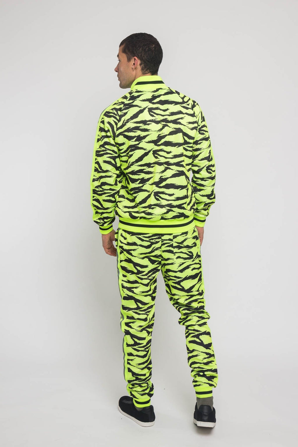 Reflective Tape Tiger Stripe Tracksuit
