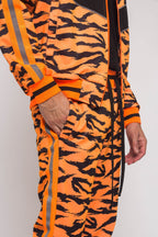 Reflective Tape Tiger Stripe Tracksuit