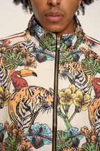 G Striped Floral Tiger Track Suit Set
