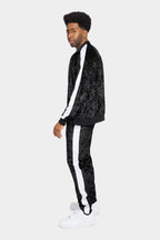Accented Velour Track Suit