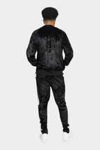 Accented Velour Track Suit