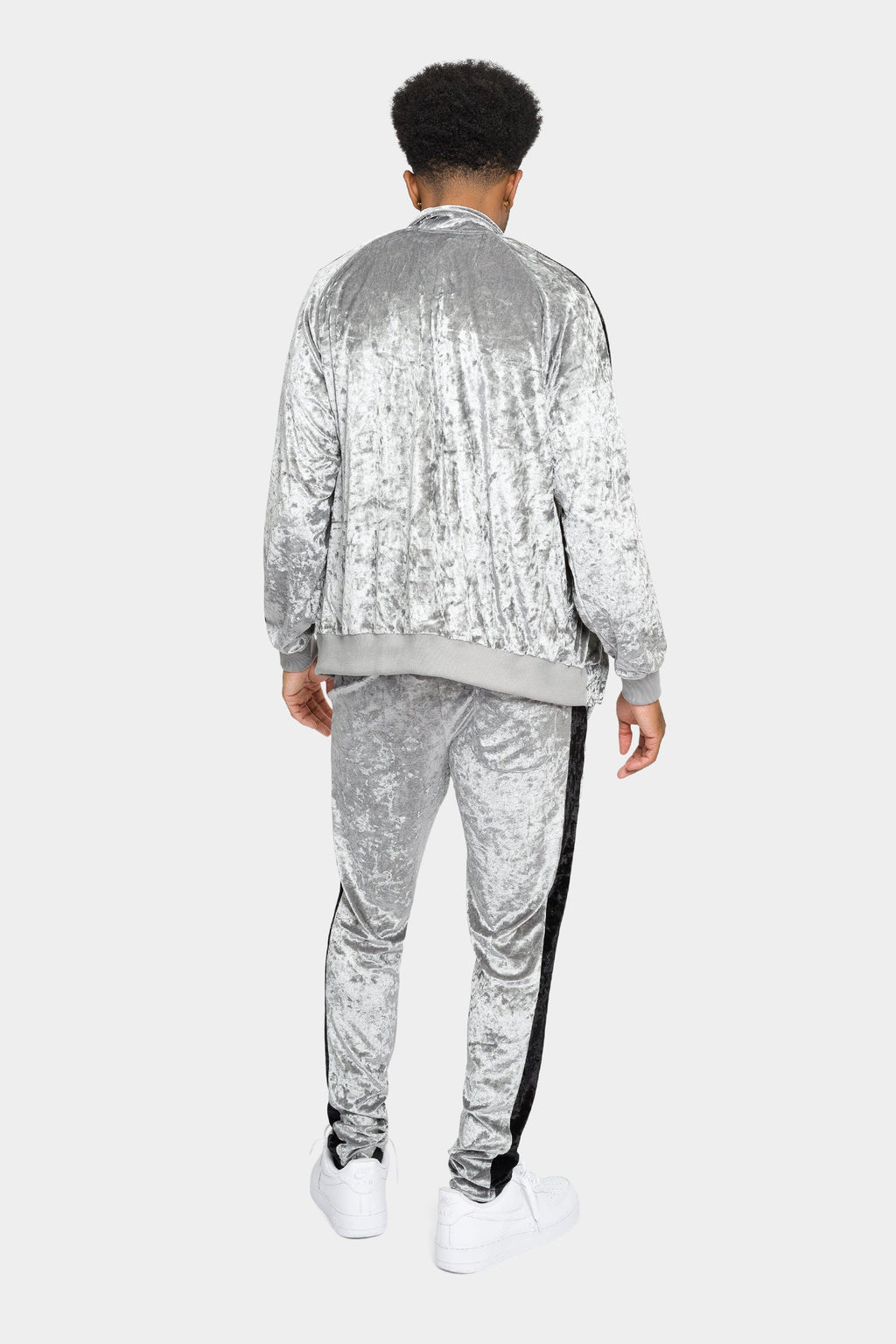 Accented Velour Track Suit