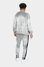 Accented Velour Track Suit