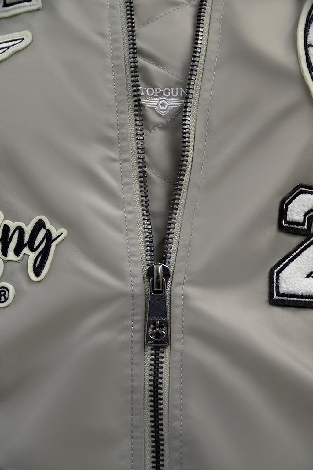 Top Gun "Flying Legend" Nylon Embroidery Patched Varsity Jacket