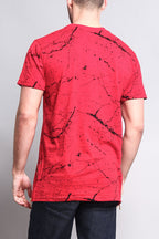 Metallic American Flag Marble Print T-Shirt