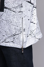 Metallic American Flag Marble Print T-Shirt