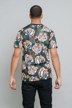 3D Savage Tiger Print T-Shirt