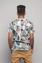3D Savage Tiger Print T-Shirt