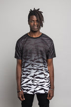Dip Dye Gradient Tiger T-Shirt