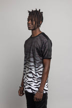 Dip Dye Gradient Tiger T-Shirt