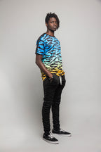 Dip Dye Gradient Tiger T-Shirt