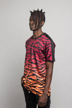 Dip Dye Gradient Tiger T-Shirt