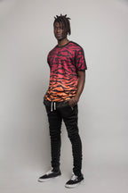 Dip Dye Gradient Tiger T-Shirt