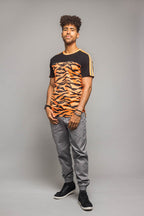 Reflective Tiger Striped T-Shirt