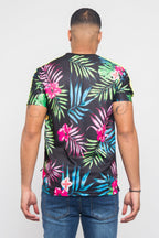 Reflective Neon Floral T-Shirt