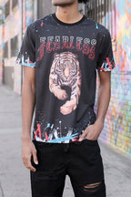 Fearless Tiger Graffiti T-Shirt
