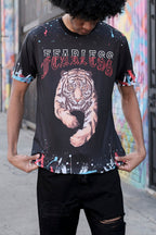 Fearless Tiger Graffiti T-Shirt