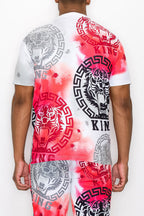 Tie Dye King Tiger T-Shirt