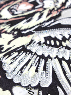 Lion Angel Crystal Embellished Graphic T-Shirt