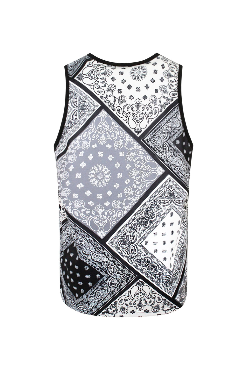 Men's Diagonal Bandana Mix Tank Top