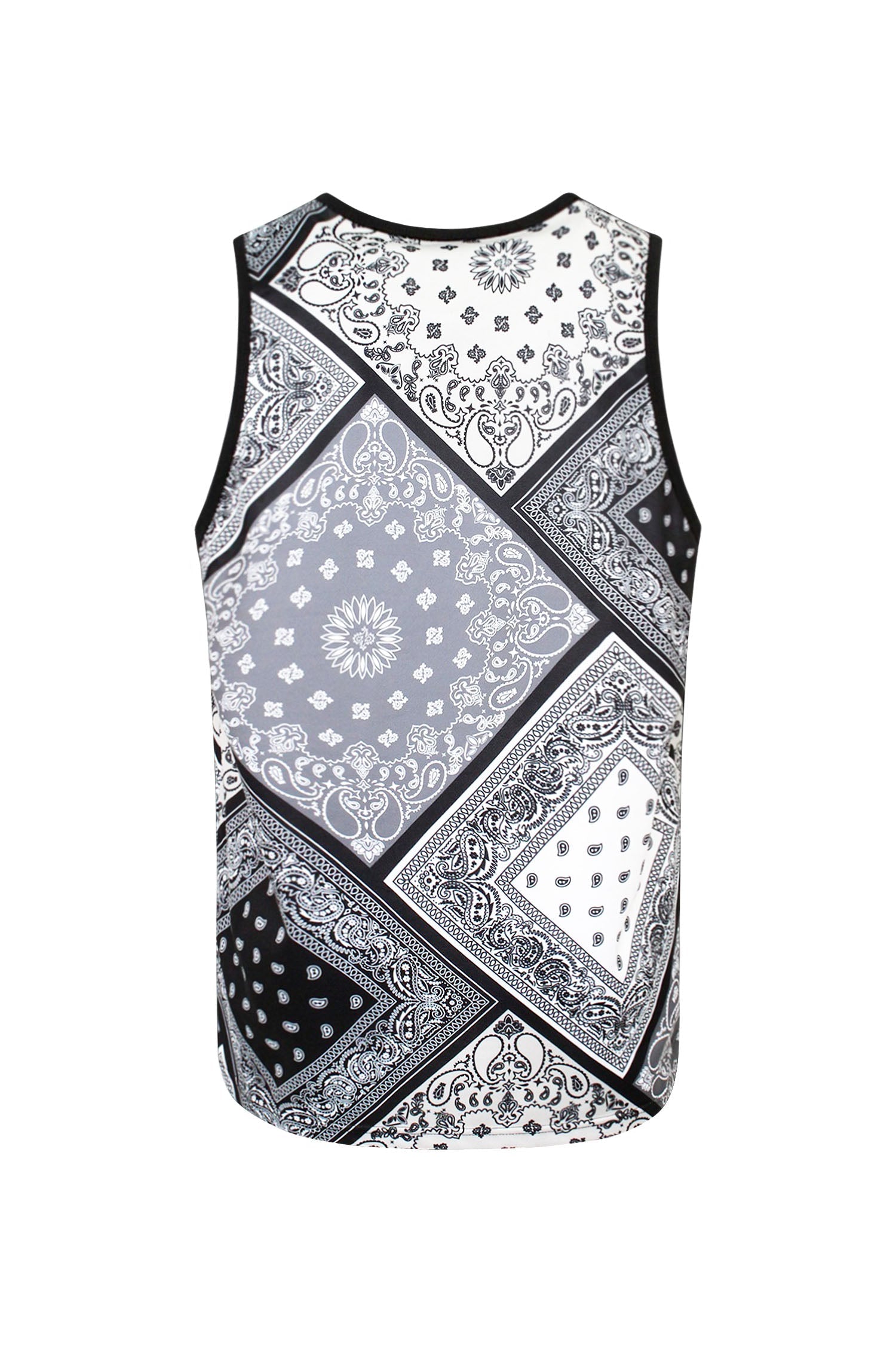 Men's Diagonal Bandana Mix Tank Top