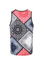 Men's Diagonal Bandana Mix Tank Top