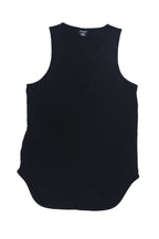 Basic Long Length Curved Hem Tank Top