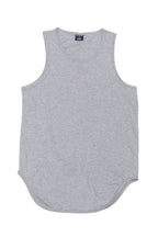 Basic Long Length Curved Hem Tank Top