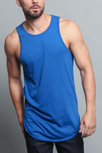 Basic Long Length Curved Hem Tank Top (New 2018 Colorways)