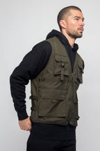 Utility Buckled Pocket Vest