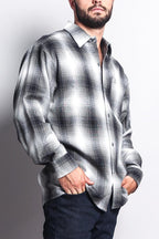Western Casual Plaid Long Sleeve Button Up Shirt