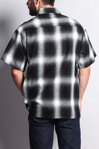 Western Casual Plaid Short Sleeve Button Up Shirt